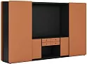 Офисный шкаф высокий с раздвижными дверями