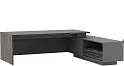 Стол руководителя на опорной креденции