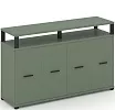 Распашной Офисный шкаф опорный/приставной с верхним горизонтом