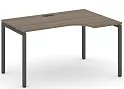 Стол рабочий эргономичный на П-образных опорах 40х40 (Левый/Правый)